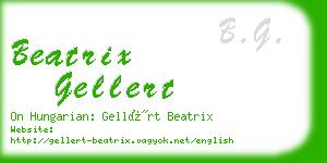 beatrix gellert business card